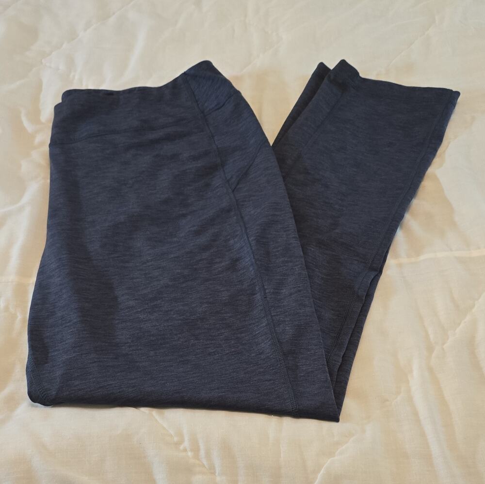 Duluth Trading Co Women's XL x 33 Leggings Dark Blue Supplex Nylon Activewear